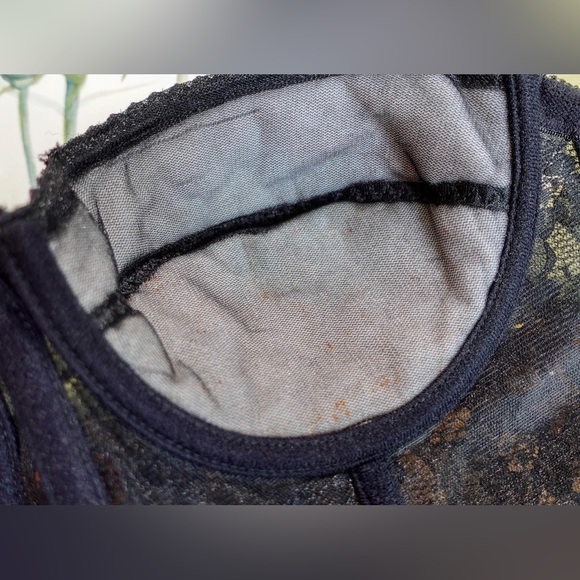 Vintage tuxedo black lace longline bustier bra top - Picture 9 of 9